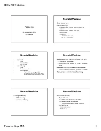 Neonatal Medicine  Fetal Assessment  Gestational Age  Pediatrics  amniocentesis, c