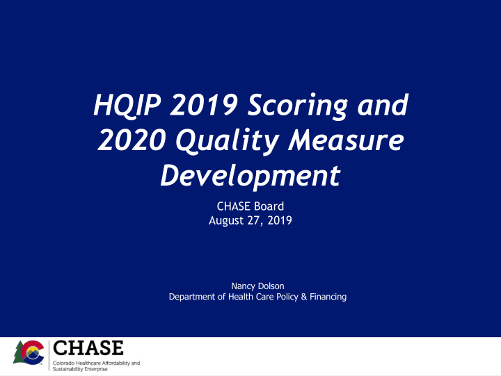 2020 quality measure