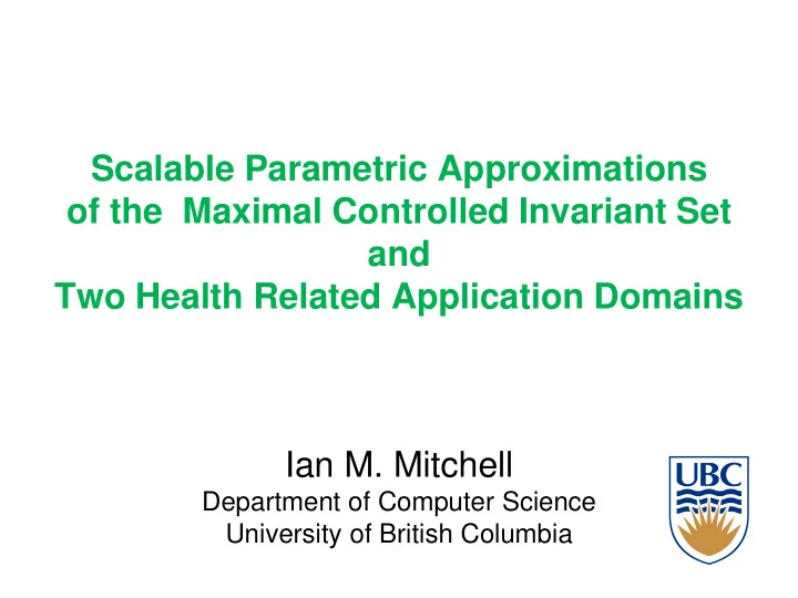 scalable parametric approximations