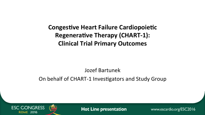 conges ve heart failure cardiopoie c regenera ve therapy