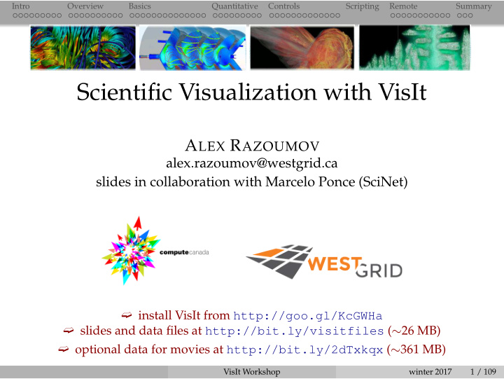 scientific visualization with visit