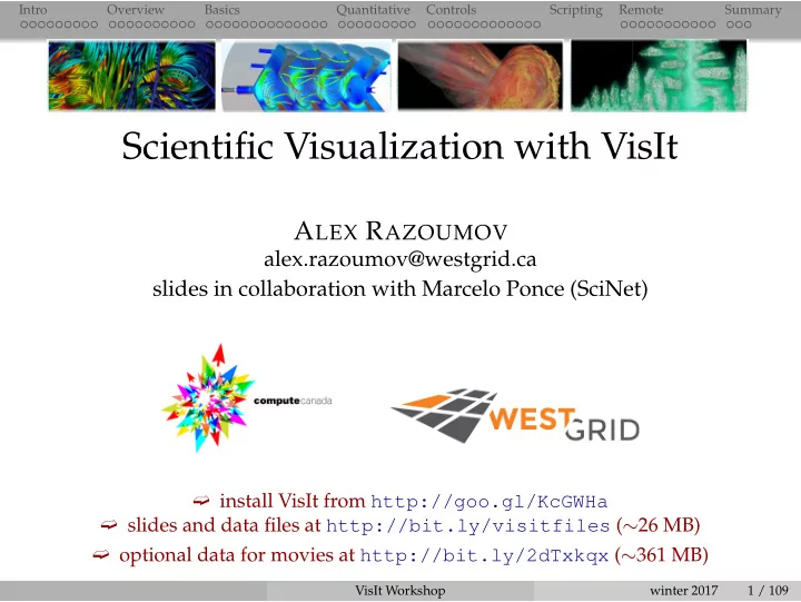 scientific visualization with visit