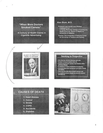 ~ ~~;:~&gt;?': Smoking in Perspective  ,,,:'  KIiis more lhan 400,000 AAK!rlcans each year