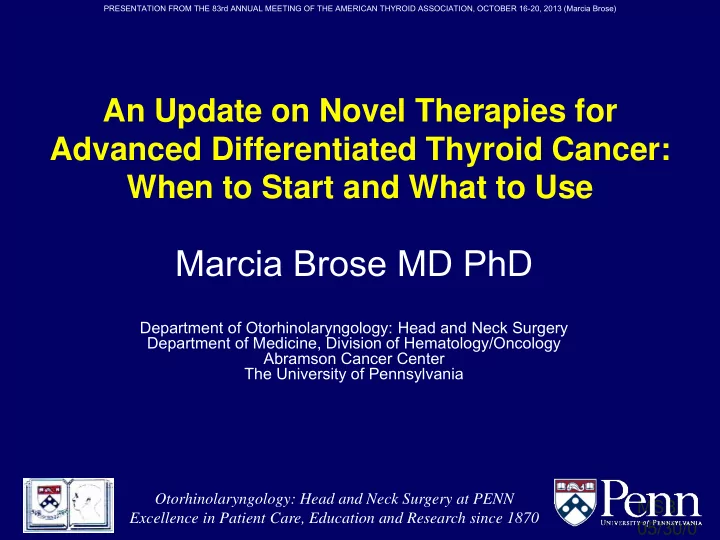 marcia brose md phd