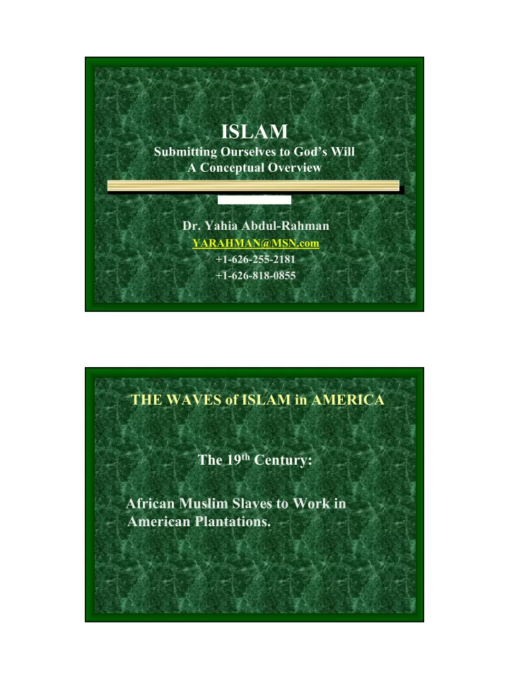 islam