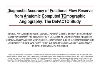 Diagnostic Accuracy of Fractional Flow Reserve  from Anatomic Computed TOmographic  Angiography: