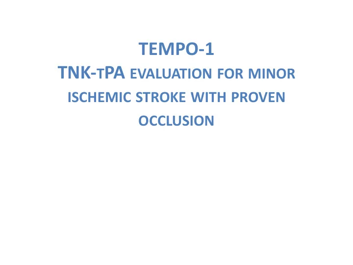 tempo 1