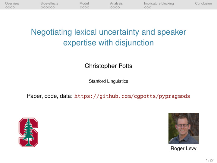 negotiating lexical uncertainty and speaker expertise