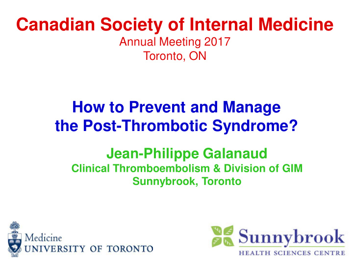 canadian society of internal medicine
