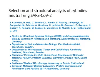 Selectio Selection and and st structural analy  analysis is of of sybodies  bodies  neutr