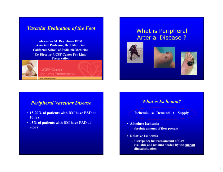 what is peripheral arterial disease
