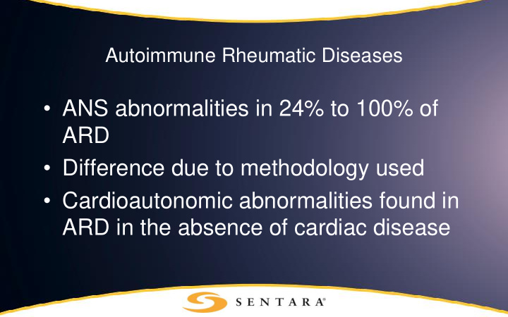 ans abnormalities in 24 to 100 of ard difference due to