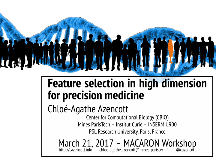 feature selection in high dimension for precision medicine