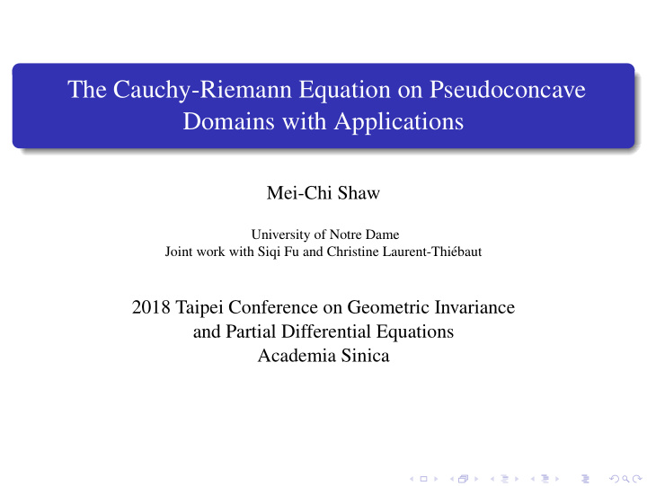 the cauchy riemann equation on pseudoconcave domains with