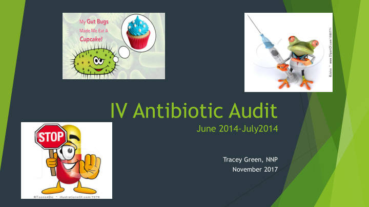 iv antibiotic audit