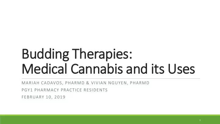 budding therapies