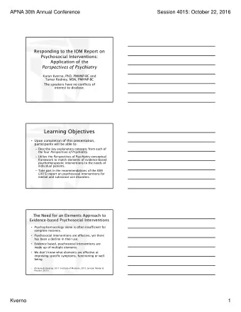 Learning Objectives  Upon completion of this presentation,  participants will be able to: