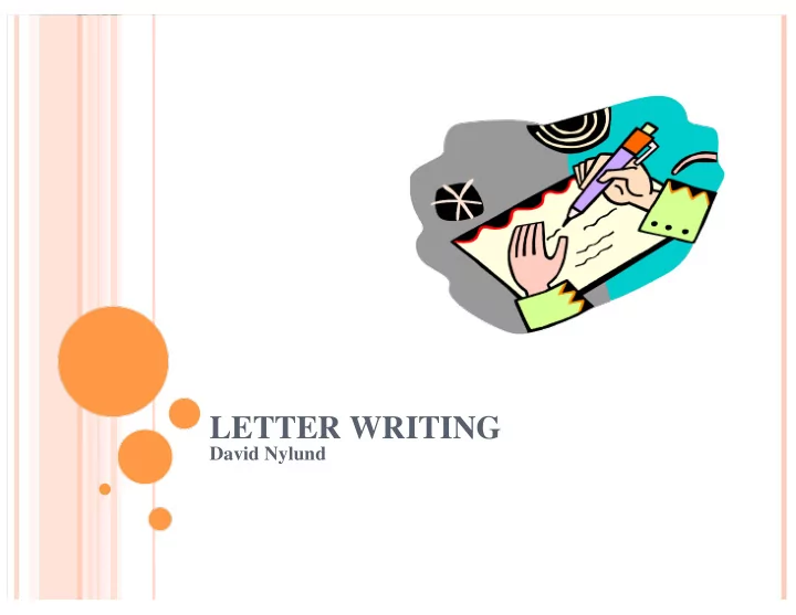 letter writing
