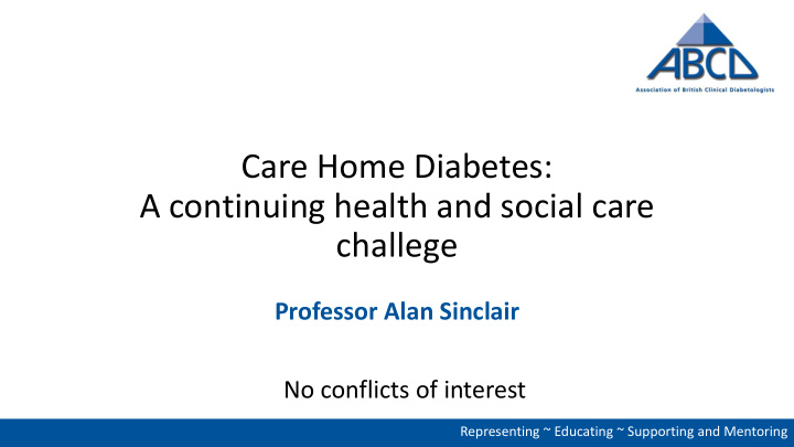 a continuing health and social care