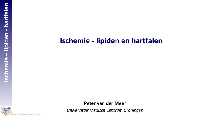 ischemie lipiden en hartfalen