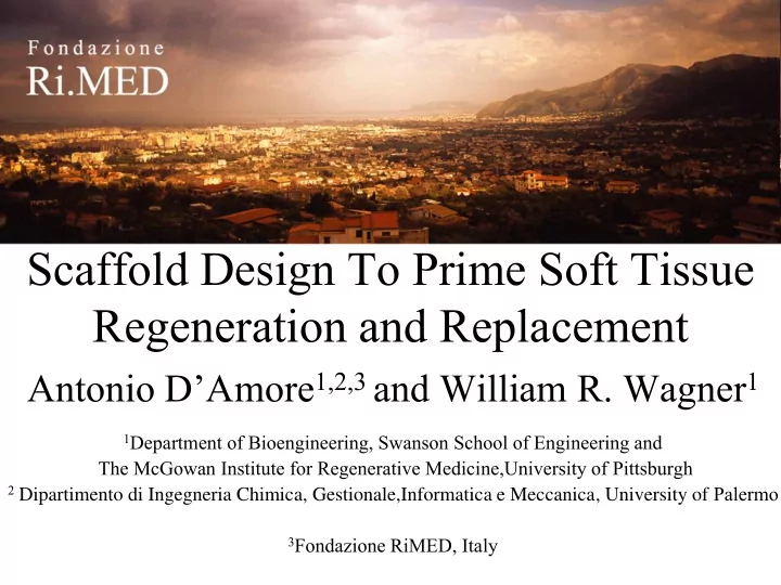 scaffold design to prime soft tissue