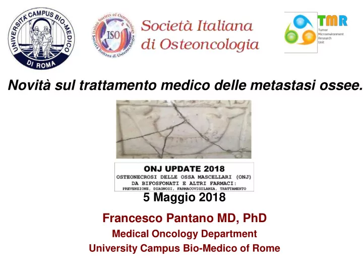 novit sul trattamento medico delle metastasi ossee