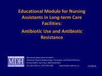 educational module for nursing assistants in long term