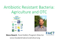 antibiotic resistant bacteria agriculture and otc