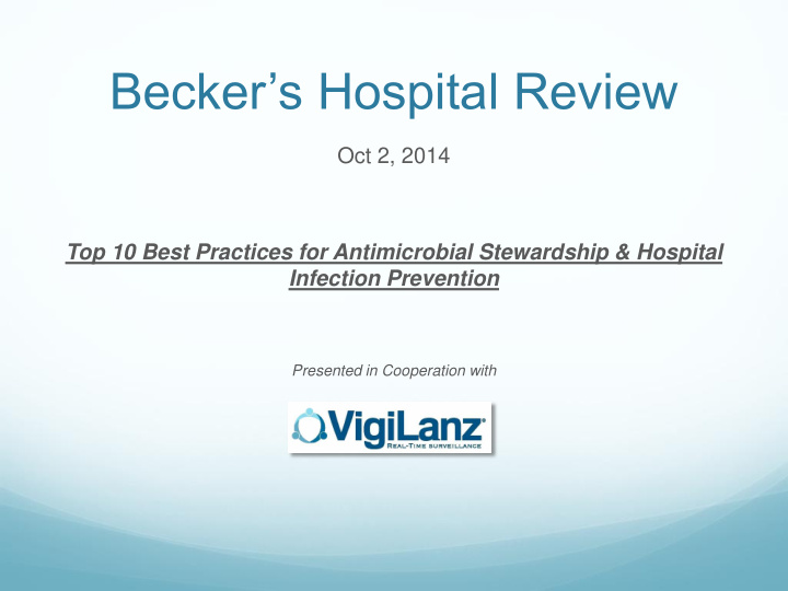 becker s hospital review