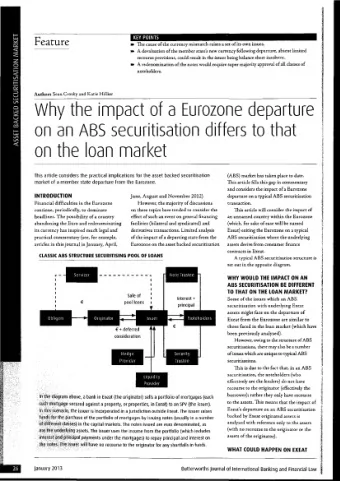 Feature  LEAVING THE EURO?  discussions regarding the impact on a  whether the issuer needs to be