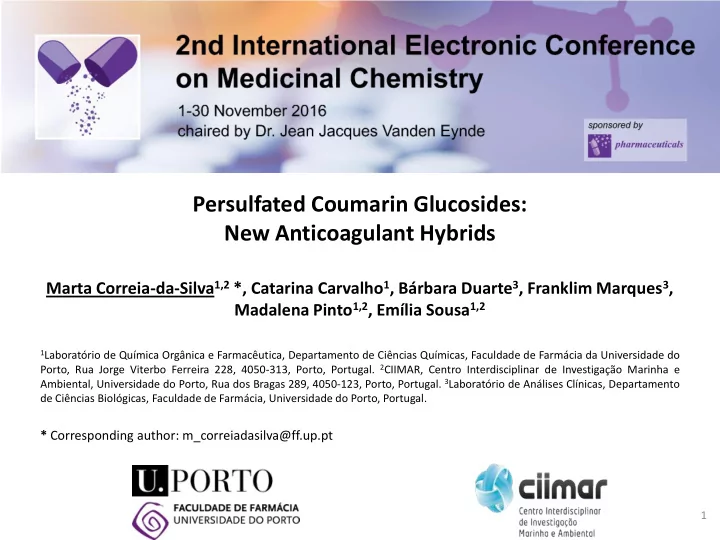 new anticoagulant hybrids
