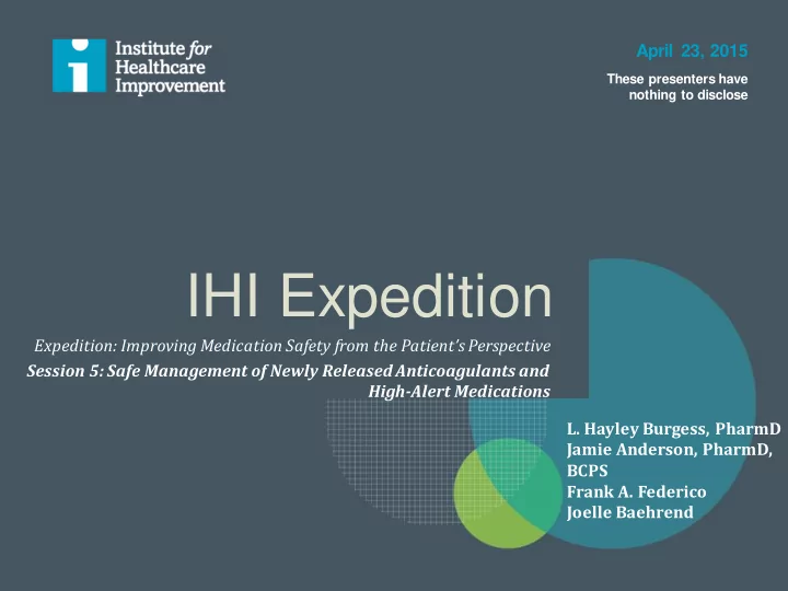 ihi expedition