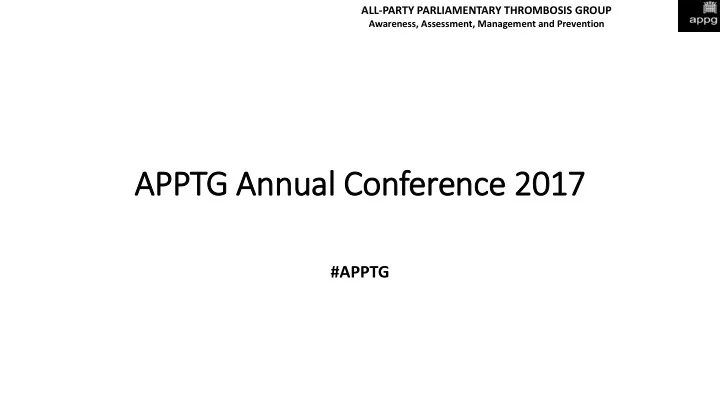 apptg annual c confer erence ce 201 2017