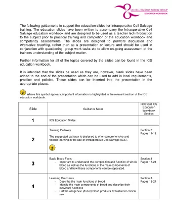 1  ICS Education Slides  Training Pathway  Section 2  Pages 11-12  The suggested pathway is
