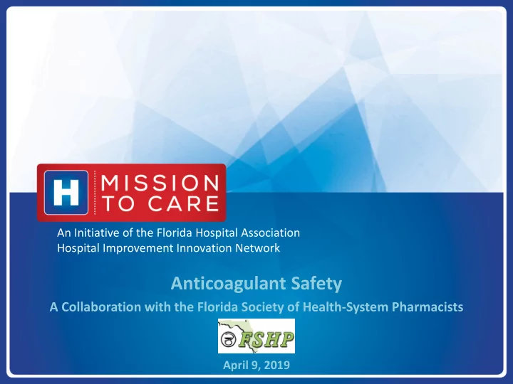 anticoagulant safety