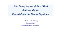 the emerging use of novel oral