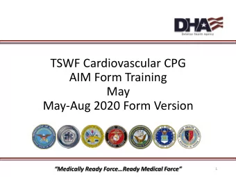 May  May-Aug 2020 Form Version  Medically Ready ForceReady Medical Force  1  Dis