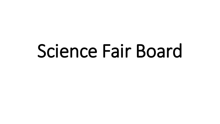 scie ience fair ir board rubric