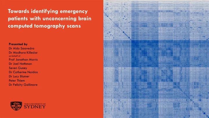 towards identifying emergency