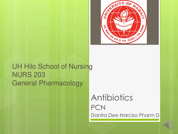 antibiotics