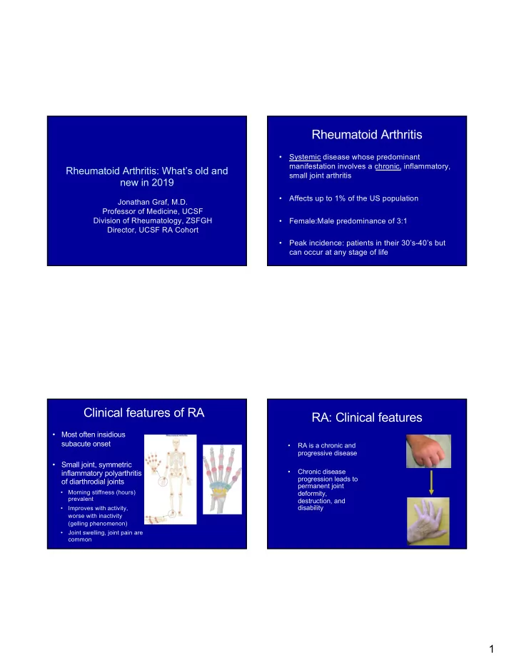 rheumatoid arthritis