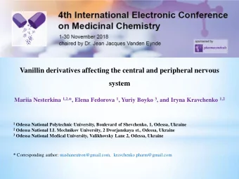 system Mariia Nesterkina 1,2, *, Elena Fedorova 1 , Yuriy Boyko 3 , and Iryna Kravchenko 1,2 1