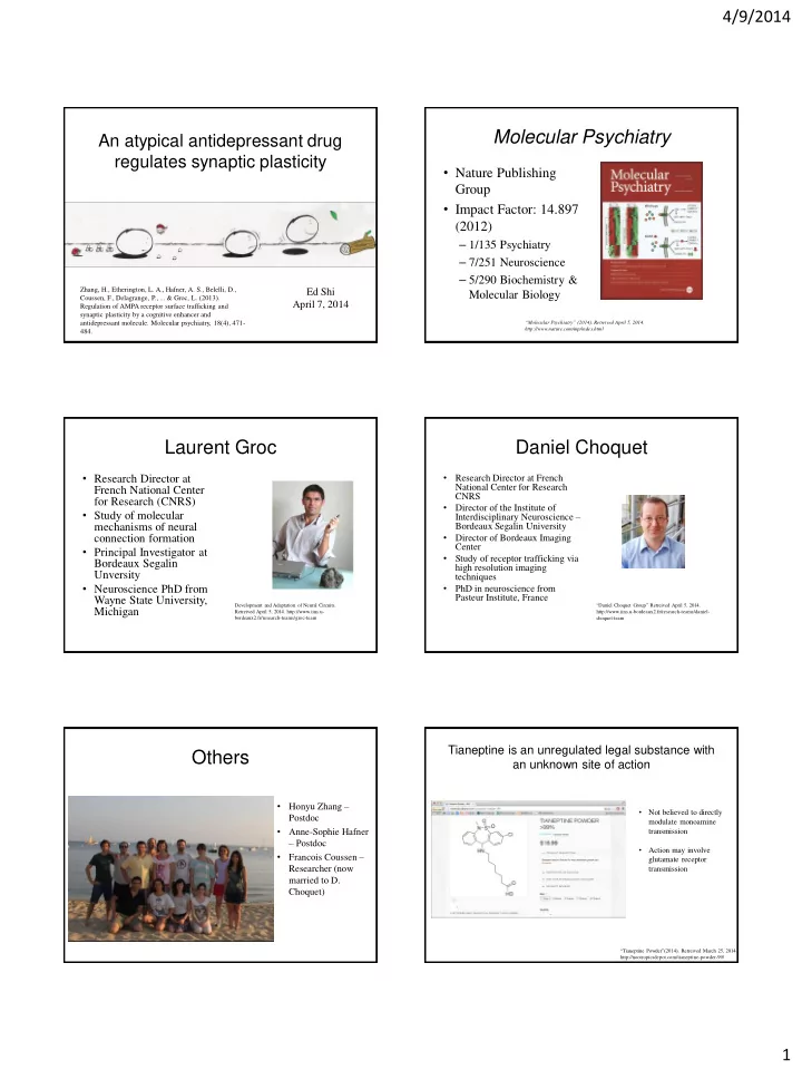 molecular psychiatry