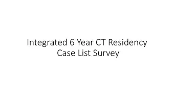 Case List Survey  Has Meeting the ABS Case List Requirements Been a Significant Issue?  12  10  8