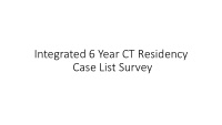 case list survey