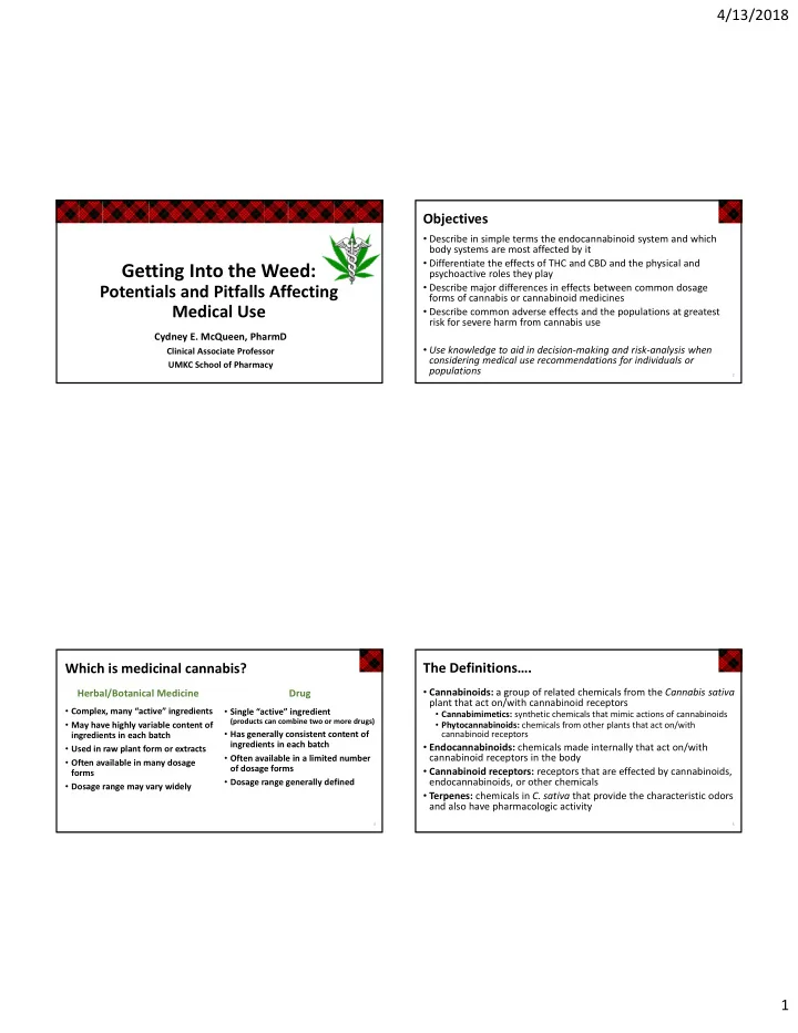 getting into the weed