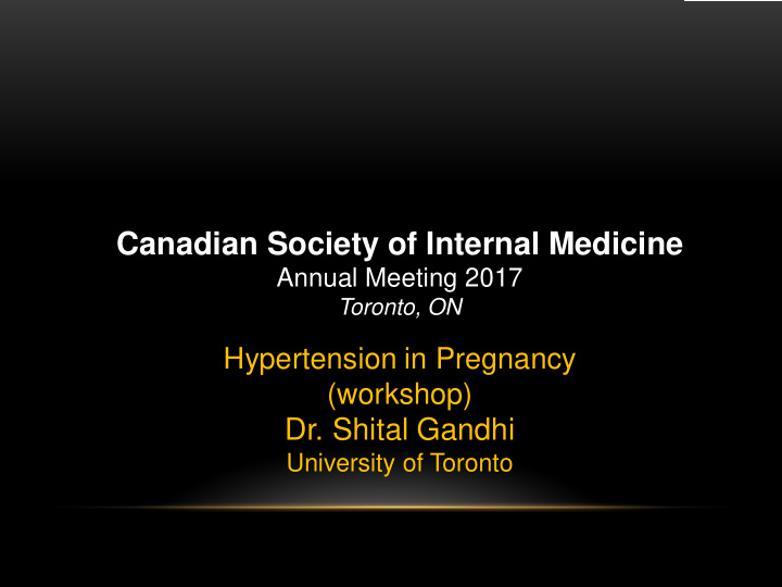 canadian society of internal medicine