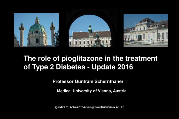 the role of pioglitazone in the treatment of type 2