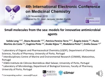 agents Solida Long 1,2, , Diana Resende 1,2, , Patrcia Pereira-Terra 2,3, , ngela