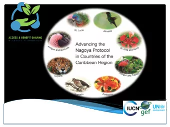 Advancing the NP in the  Caribbean  Project Summary  Participating Countries  Antigua and Barbuda,